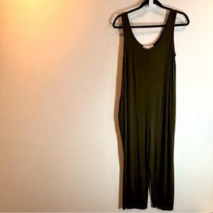 JACKSON ROWE Sz S Modal Blend Slinky Stretchy Scoop Neck Pull On Jumpsuit